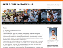 Tablet Screenshot of lakerfuturelax.com